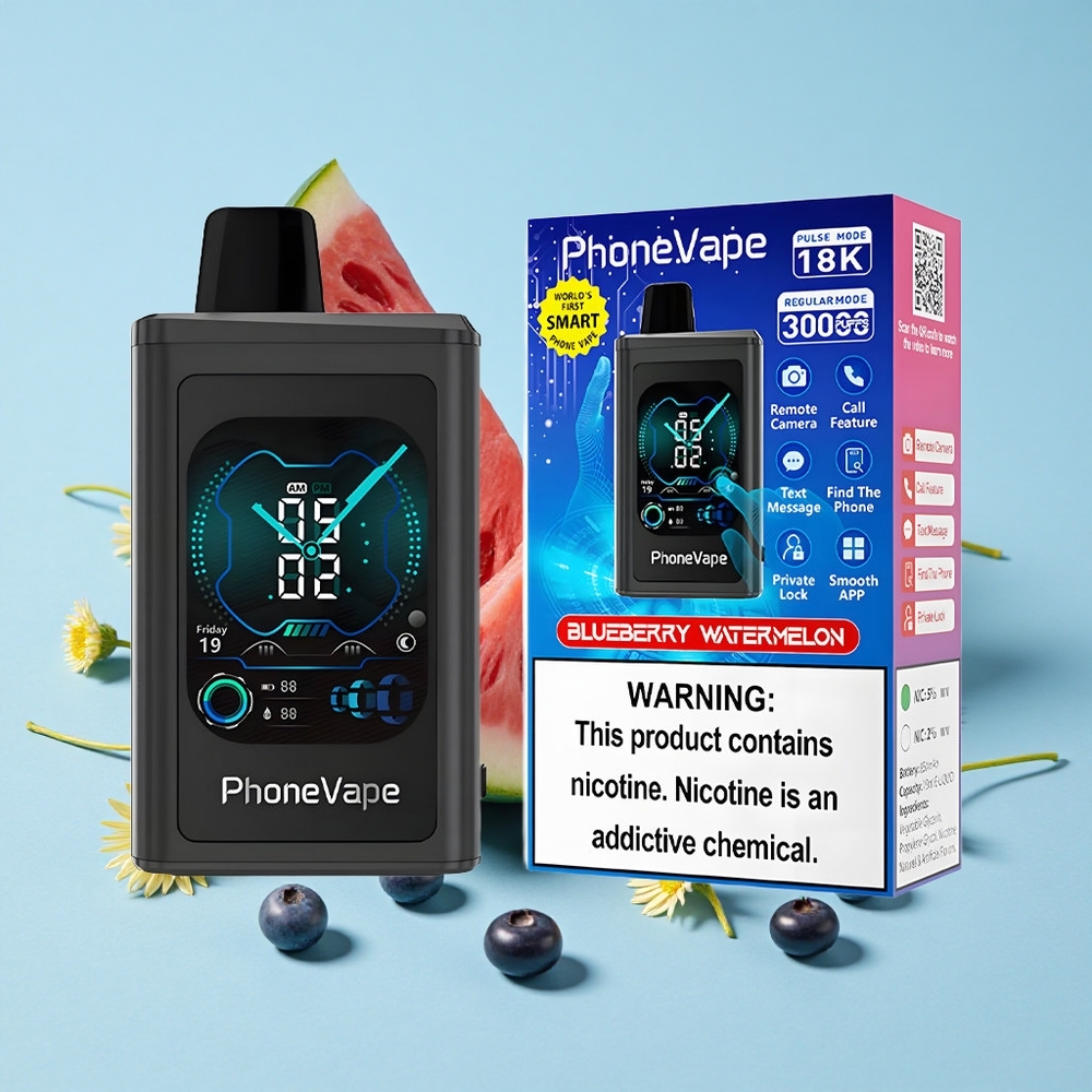 JNR PhoneVape 30000 de Pufuri Afine Pepene Verde Romania vape wholesale Baterie reîncărcabilă 850mAh