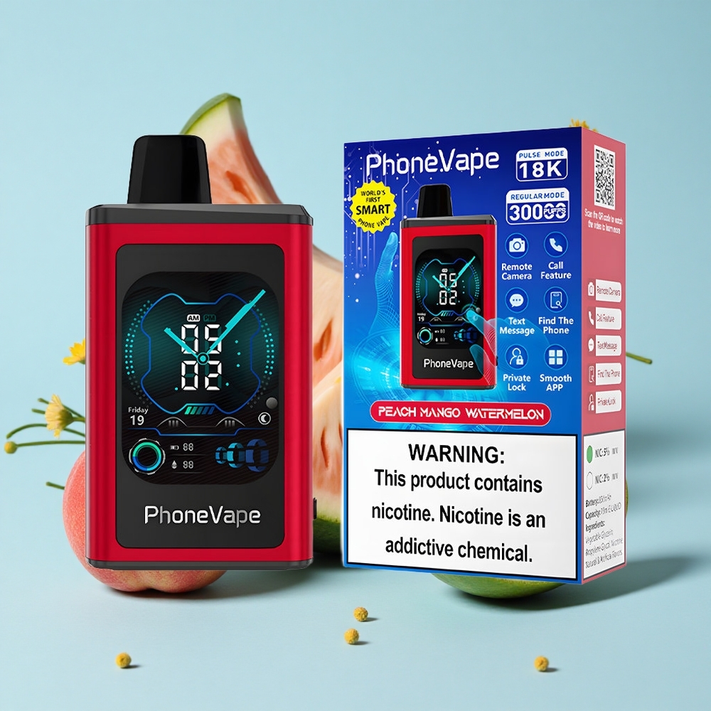 JNR PhoneVape 30000 de Pufuri Capsuni Mango Pepene Romania vape wholesale Baterie recargabilă 850mAh Type-C