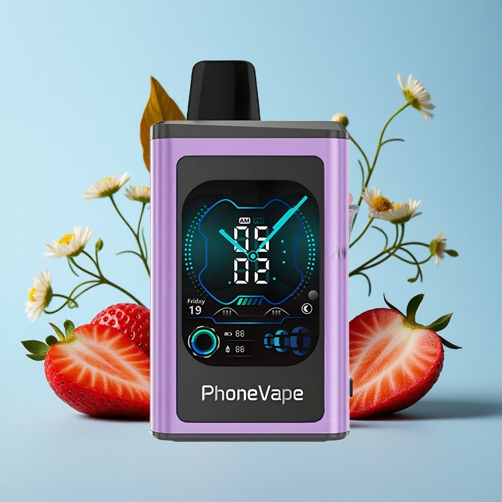 JNR PhoneVape 30000 de Pufuri Capsuni Înghețate Romania vape wholesale Baterie Recargabilă 850mAh Type-C