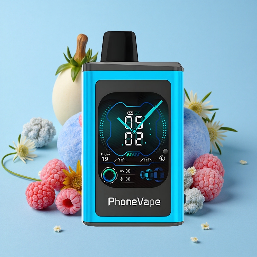 JNR PhoneVape 30000 de Pufuri Disposable Vape Afine Răcoroasă Albastră Romania vape wholesale Baterie 850mAh Type-C