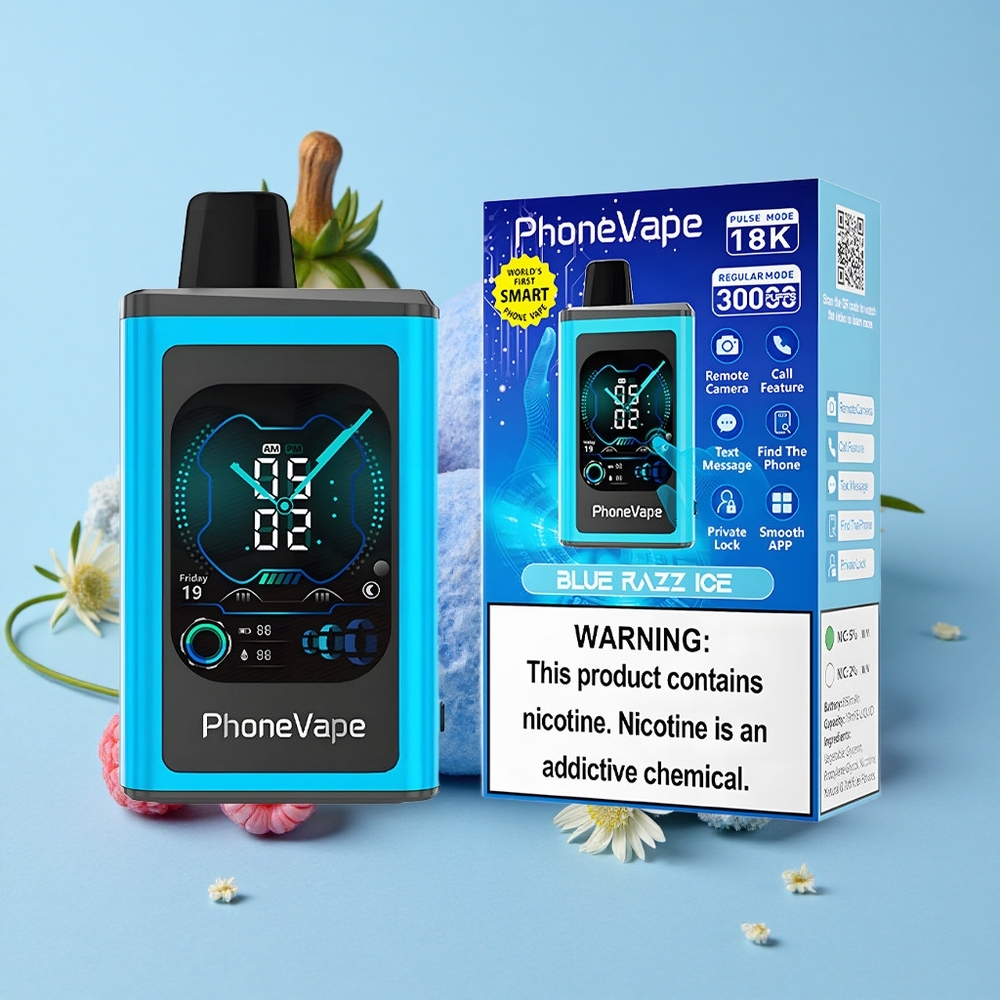 JNR PhoneVape 30000 de Pufuri Disposable Vape Afine Răcoroasă Albastră Romania vape wholesale Baterie 850mAh Type-C