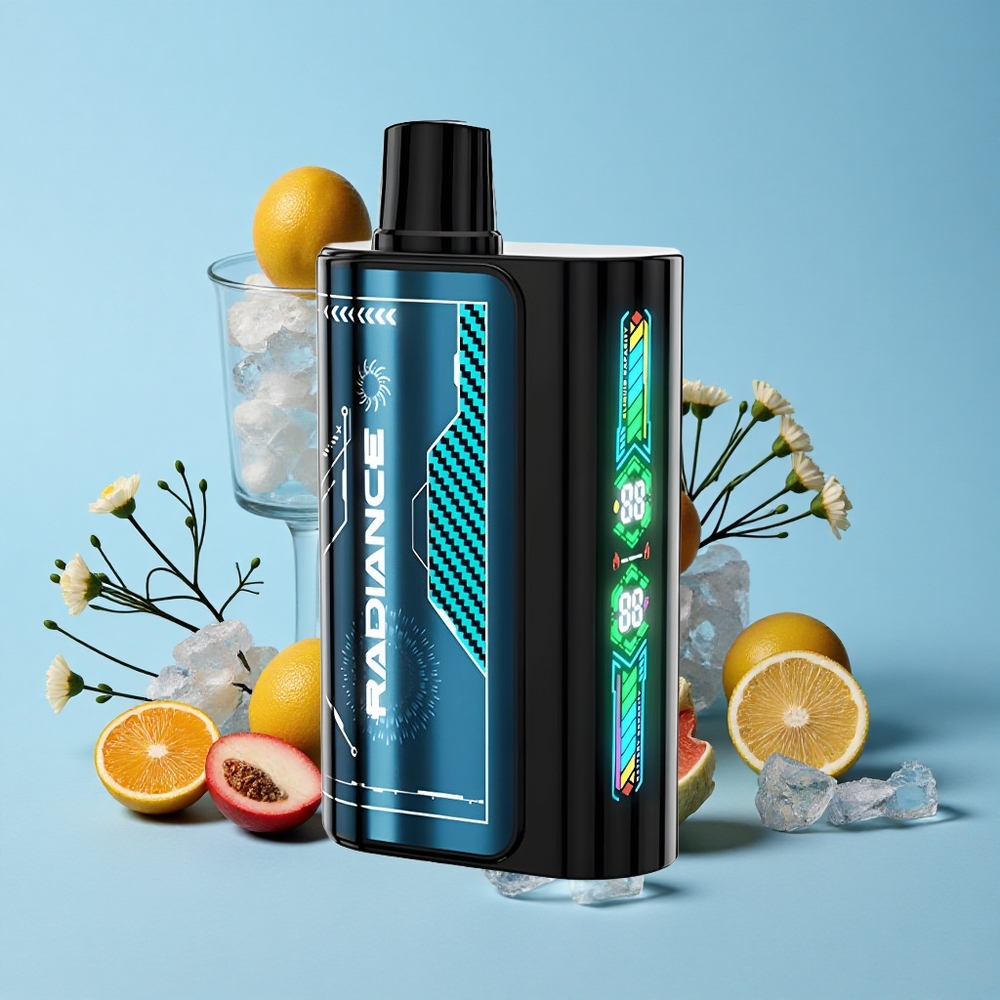 JNR Radiance 31000 Pufuri Disposable Vape Afine Gheață România vape wholesale Cu 28ml E-lichid și Baterie Recarciabilă 950 mAh