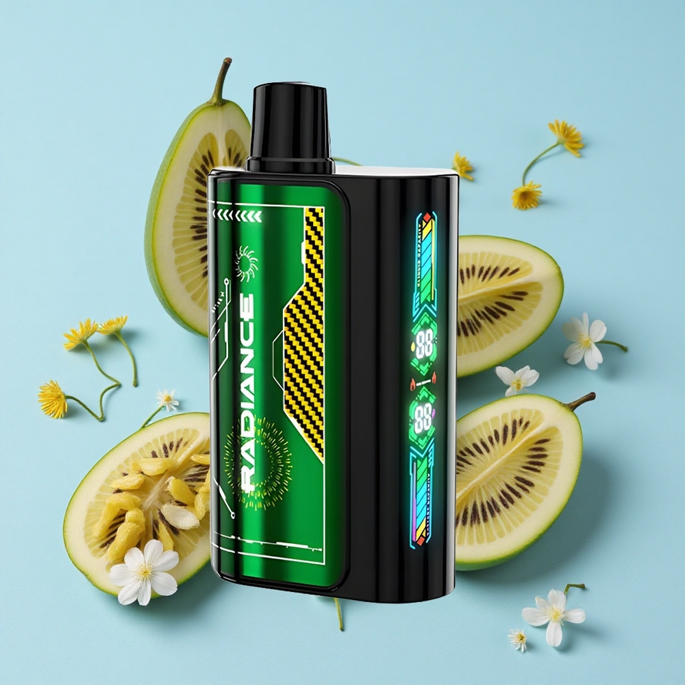 JNR Radiance 31000 Pufuri Disposable Vape Fructul Pasiunii Kiwi Romania vape wholesale Ecran Smart Baterie 950 mAh