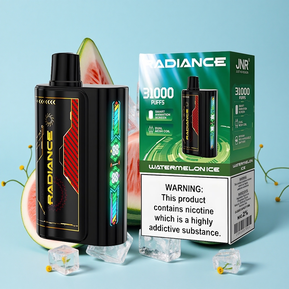JNR Radiance 31000 Pufuri Disposable Vape Pepene Gheata Romania vape wholesale Ecran Smart Dual Mesh Coil