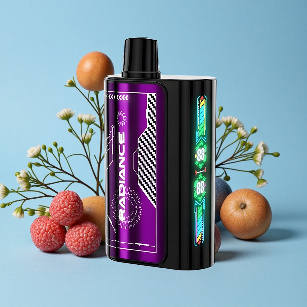 JNR Radiance 31000 Pufuri Disposable Vape Zmeura Albastra si Cires Romania vape wholesale Ecran Animatie Smart