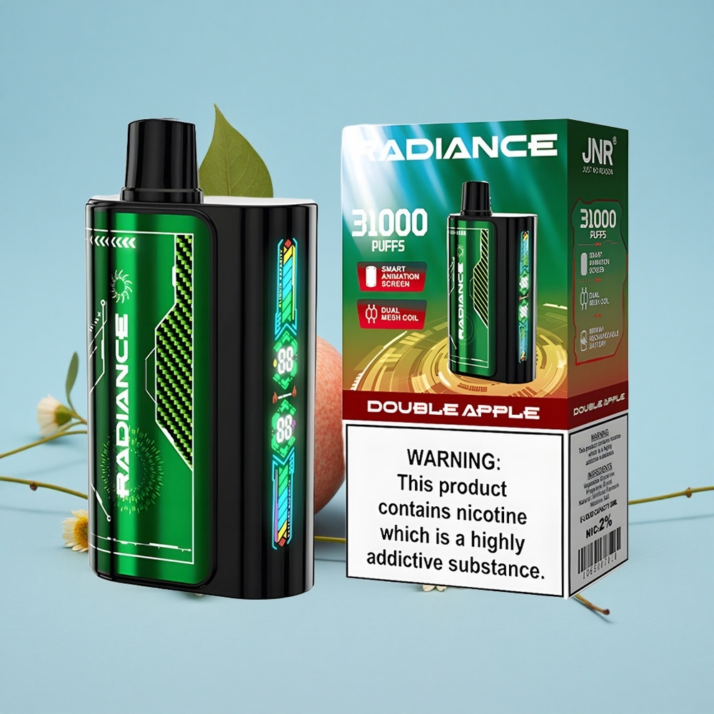 JNR Radiance 31000 Pufuri Romania vape wholesale Dulă Măr Dual Mesh Coil