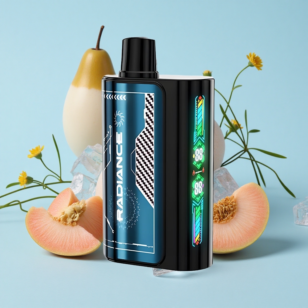 JNR Radiance 31000 Pufuri Vape Disposable Piersică Vară Gheață Romania vape wholesale Tip-C și Ecran Smart