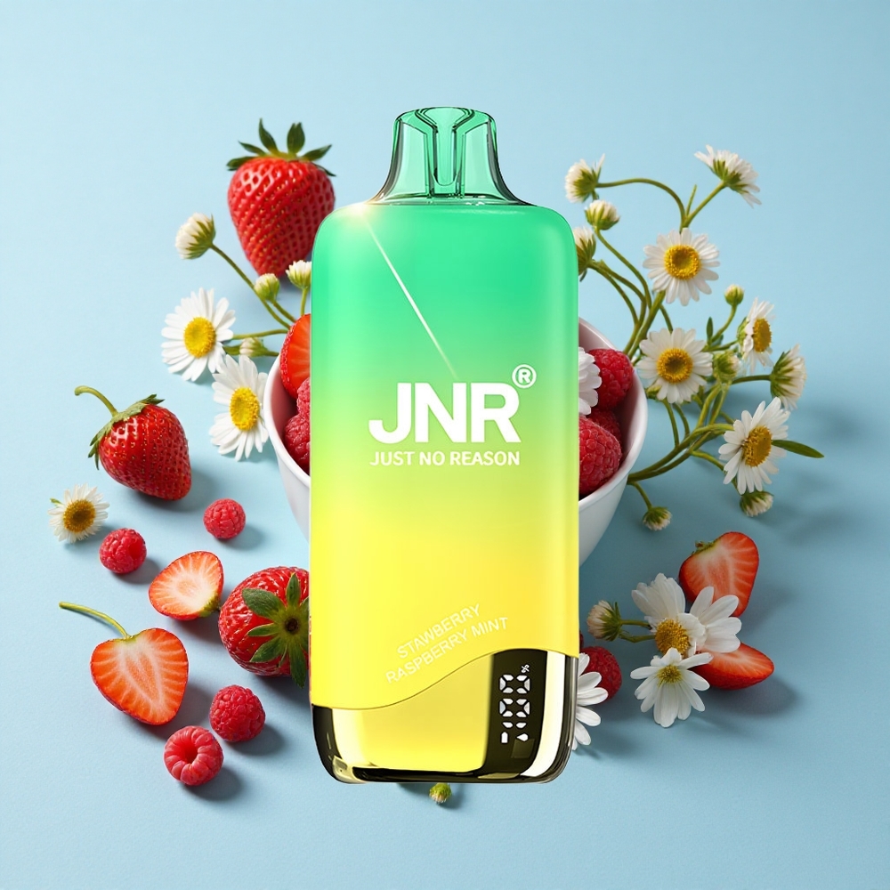 JNR Rainbow 10500 Pufuri Capsă Dispozabilă Căpșuni Zmeură Mentă Romania vape wholesale 18ml rezervor lichid