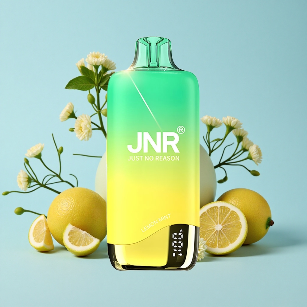 JNR Rainbow 10500 Pufuri Disposable Vape Lamaie Mentă Romania vape wholesale 18ml Rezervor e-Lichid