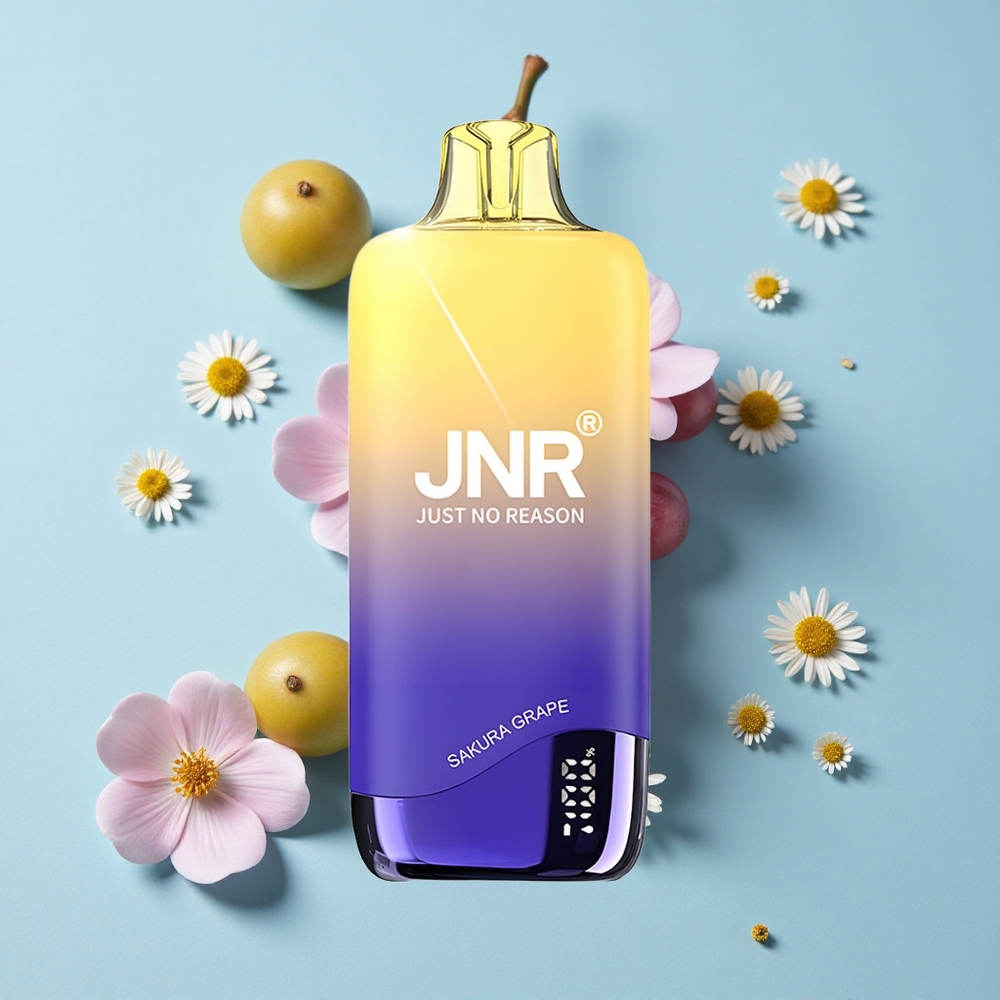 JNR Rainbow 10500 Pufuri Disposable Vape Sakura Struguri Romania vape wholesale 18ml Rezervor e-Lichid