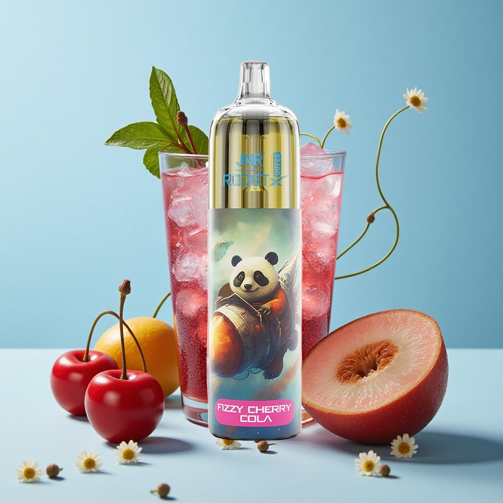 JNR Rocket-X 12400 Pufuri Coacăz Fizzy Cherry Cola Romania vape wholesale cu Iluminare RGB și 25ml e-Lichid
