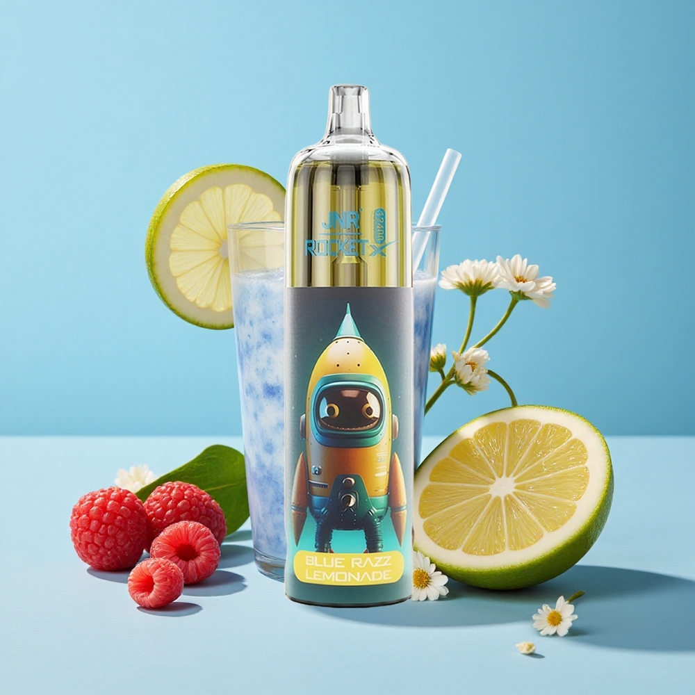 JNR Rocket-X 12400 Pufuri Disposable Vape Zmeură Albastră Limonadă Romania vape wholesale cu Aerisire Reglabilă și Lumini RGB