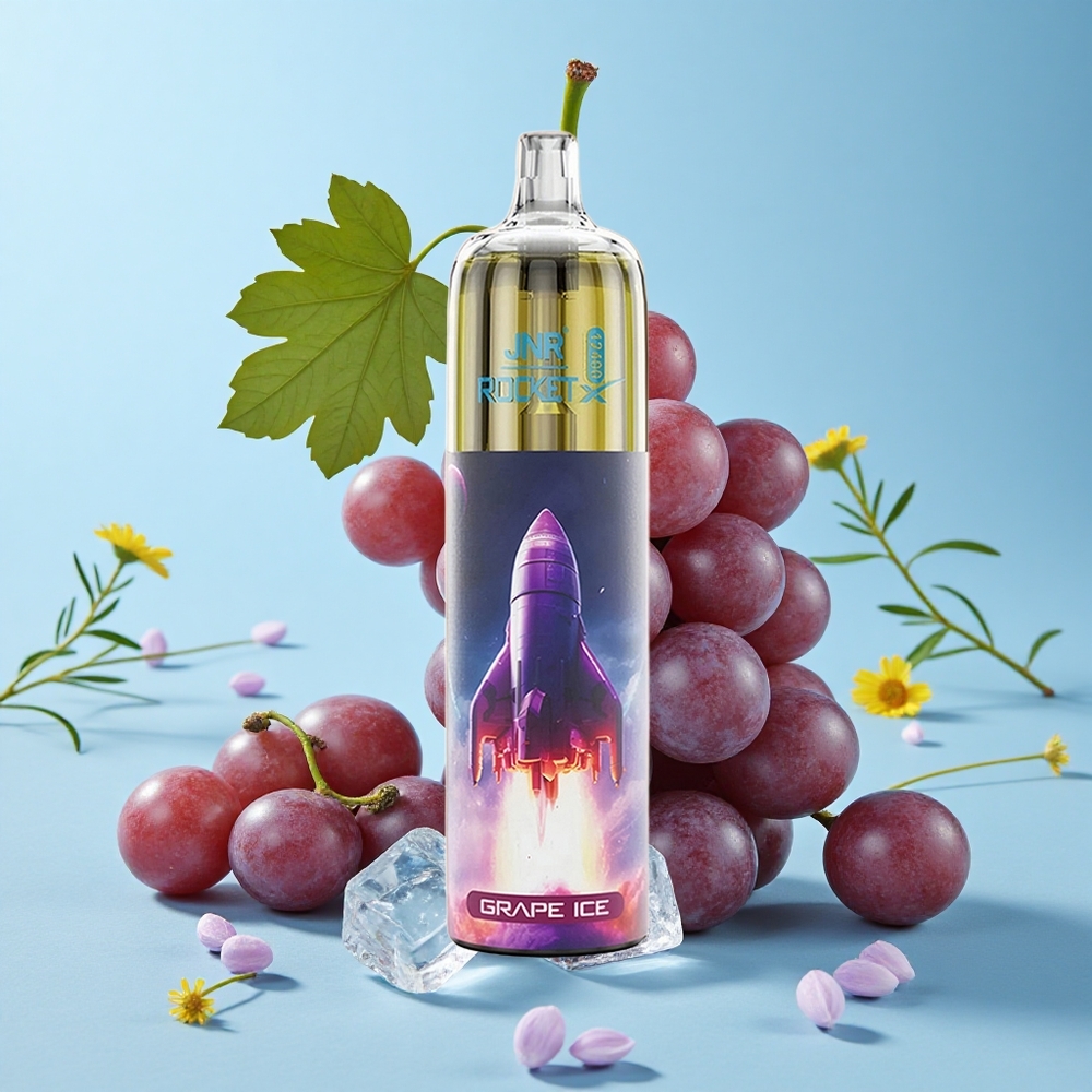 JNR Rocket-X 12400 Pufuri Vape Dispozabil Gheață de Struguri cu RGB și Încărcare Rapidă Type-C Romania vape wholesale