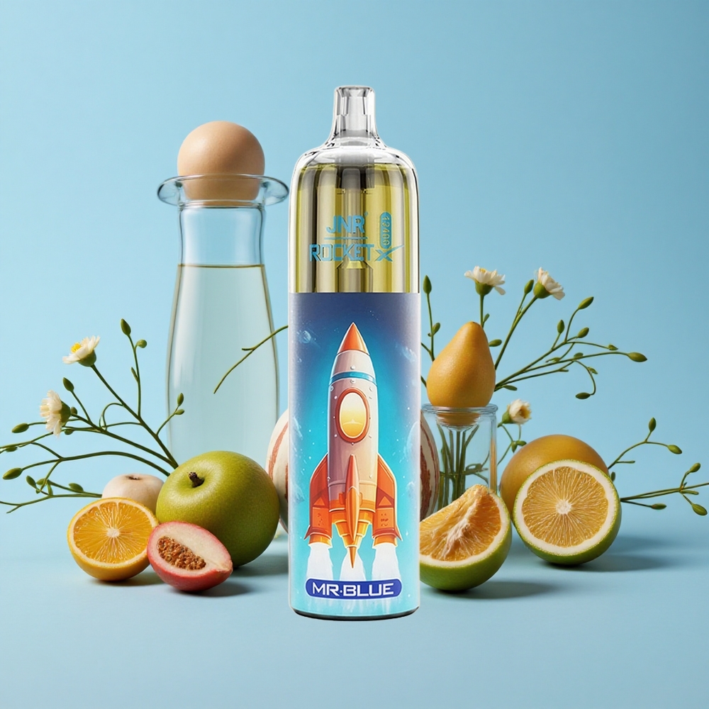 JNR Rocket-X 12400 Pufuri Vape Dispozabil Mr Albastru cu Ajustare Aerisire și Lumini RGB Romania vape wholesale