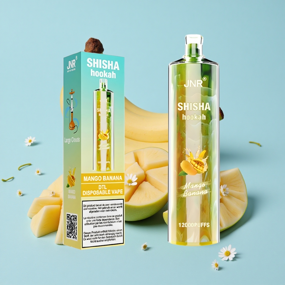 JNR Shisha Hookah 12000 Pufuri Aroma Mango Banană Romania vape wholesale Capacitate lichid 24ml