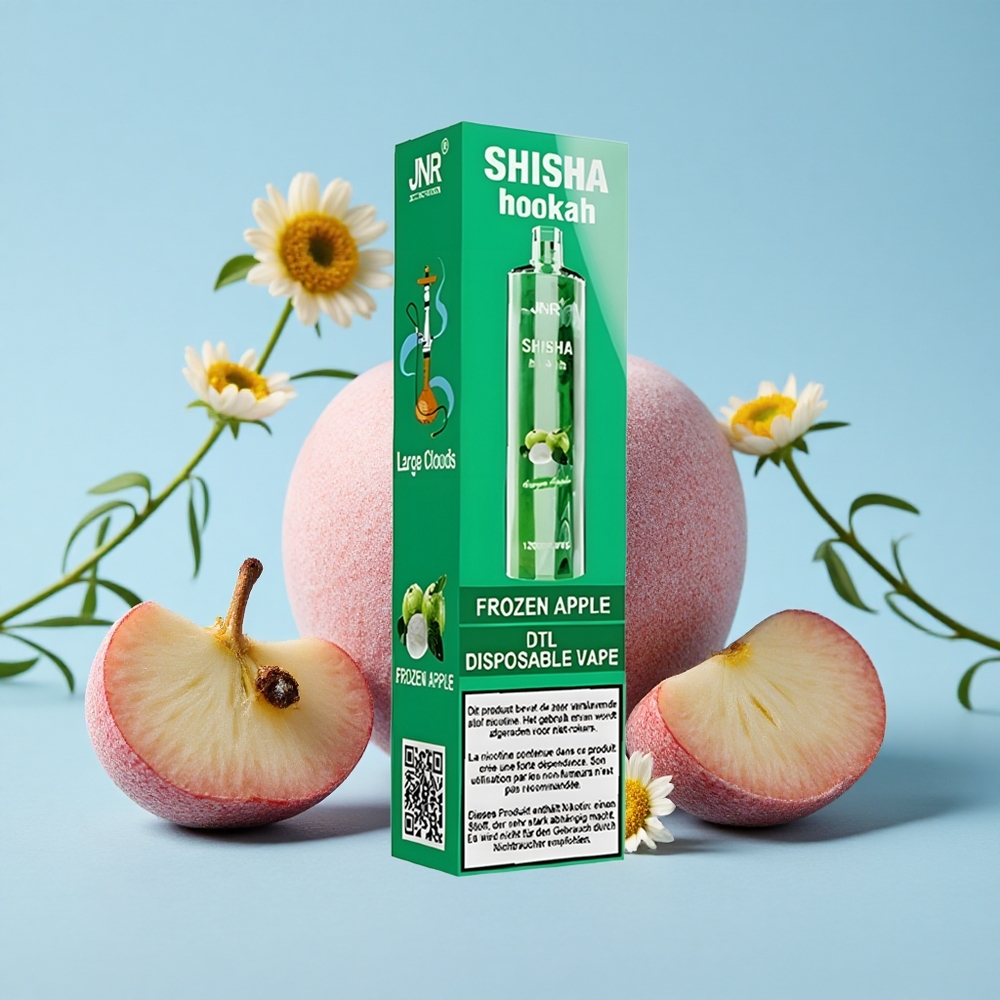JNR Shisha Hookah 12000 Pufuri Frozen Apple (Măr Înghețat) Romania vape wholesale 750mAh Tip-C