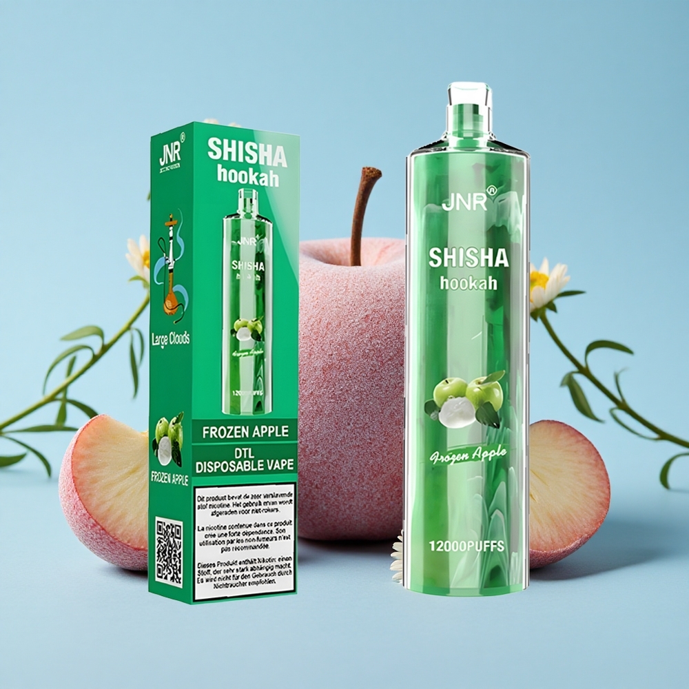 JNR Shisha Hookah 12000 Pufuri Frozen Apple (Măr Înghețat) Romania vape wholesale 750mAh Tip-C