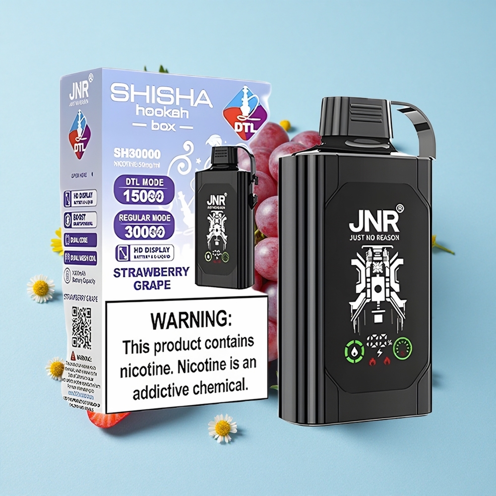 JNR Shisha Hookah Box 20500 Pufuri Capsuni Struguri Romania vape wholesale Afișaj HD Dual Mesh Coil  Dual Core