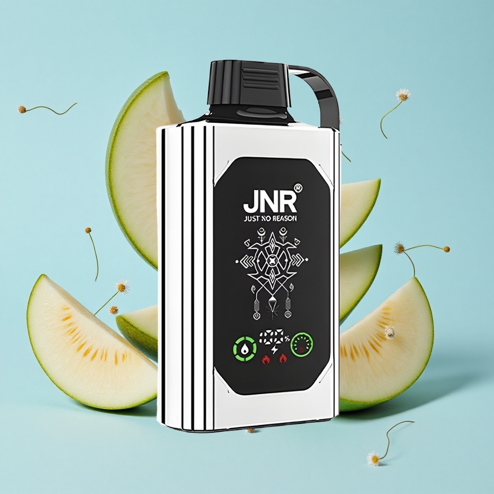 JNR Shisha Hookah Box 20500 Pufuri Dulciuri Duble de Pepene Verde cu Mentă Romania vape wholesale Afișaj HD Dual Mesh Coil