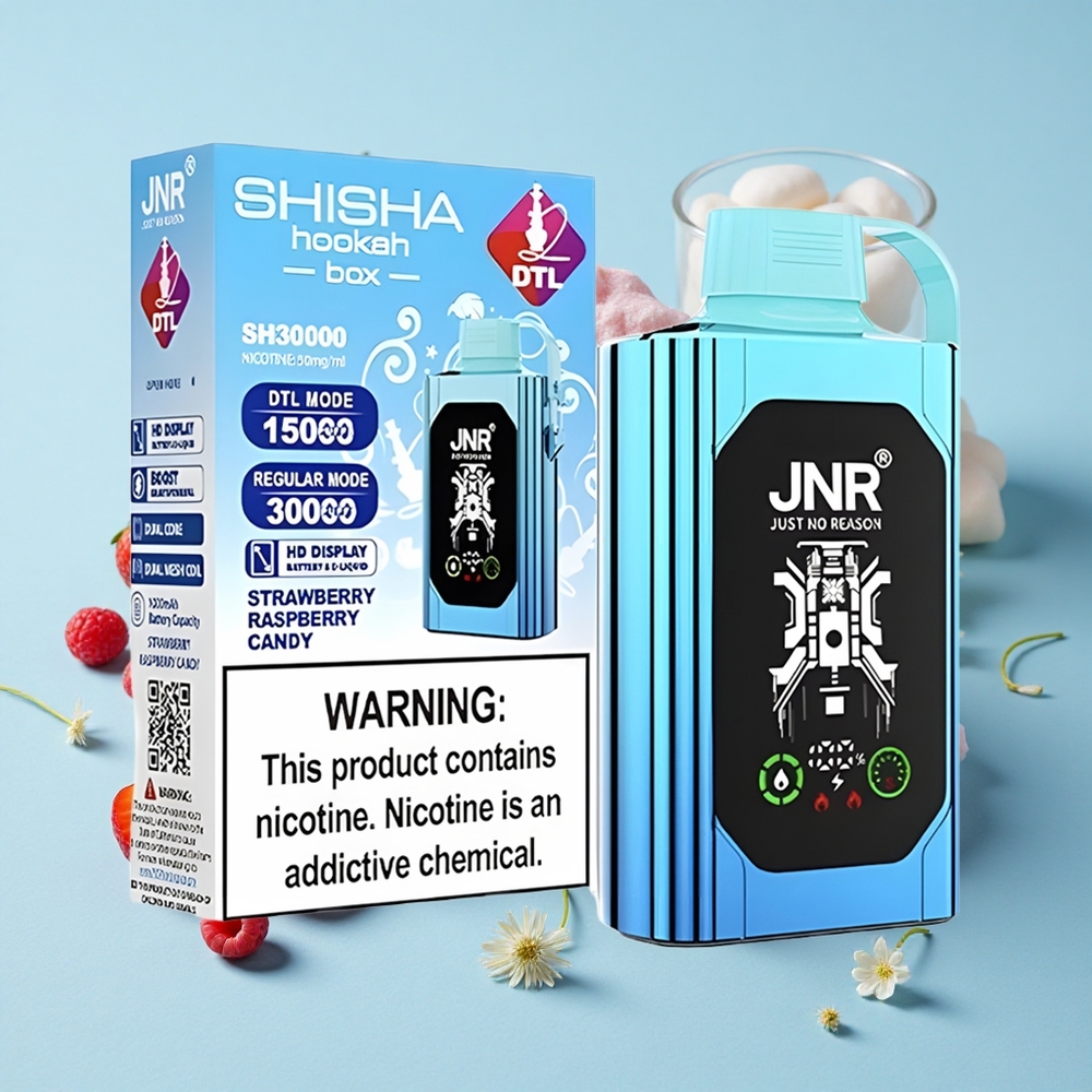 JNR Shisha Hookah Box 20500 Pufuri Vape Afine Bomboane Capsuni Romania vape wholesale Display HD Baterie 1000mAh
