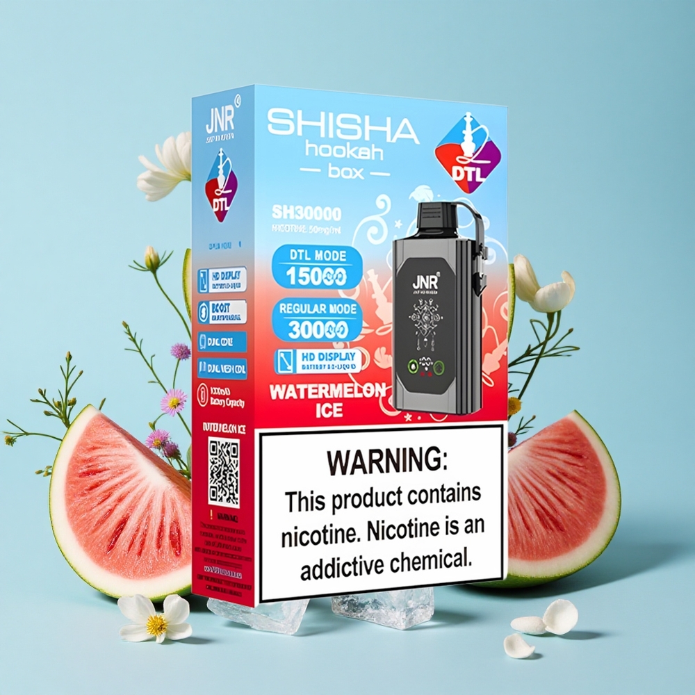 JNR Shisha Hookah Box 20500 Pufuri Vape Pepene Gheata Romania vape wholesale Afișaj HD Dual Mesh Coil