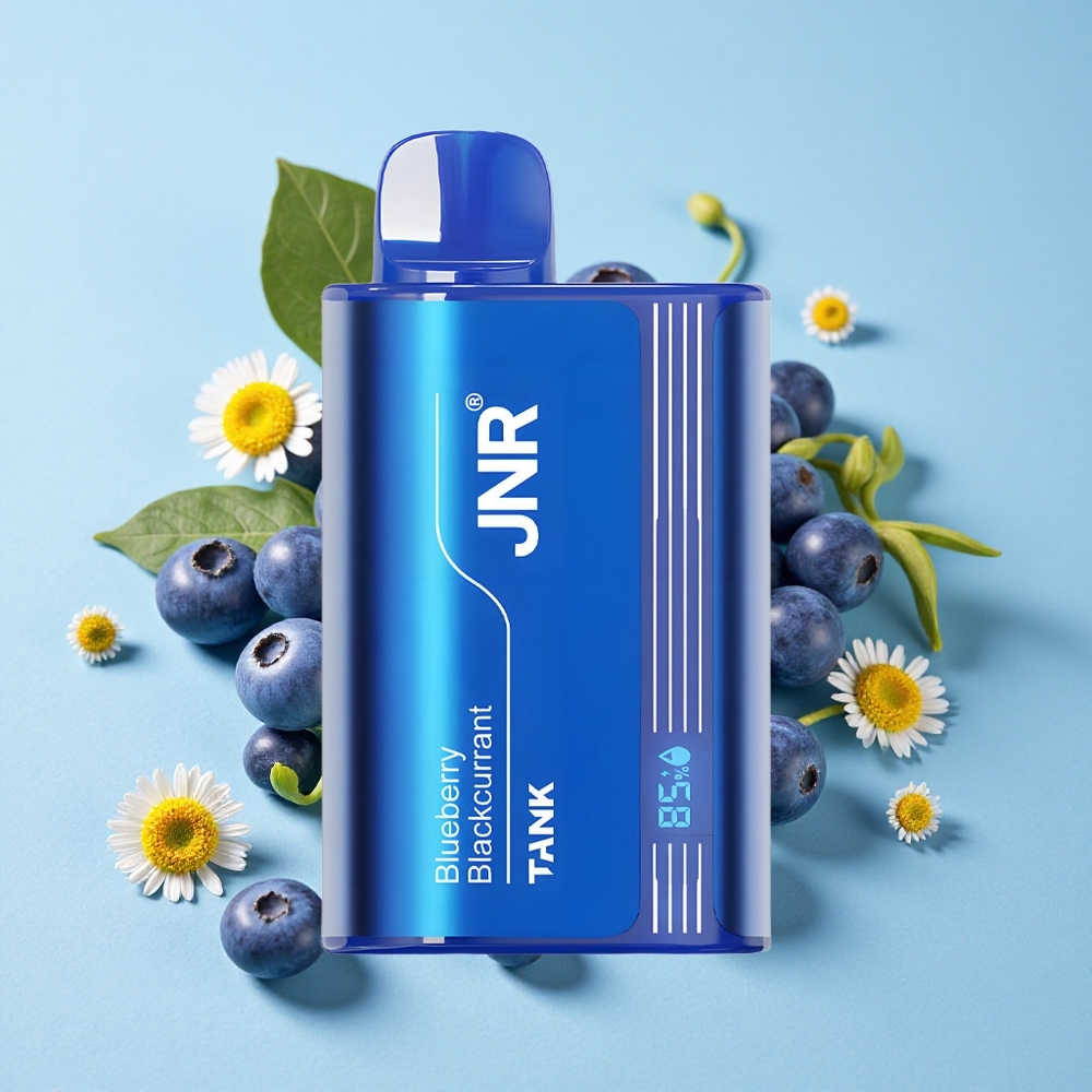 JNR Tank 10000 Pufuri Disposable Vape Afine Coacăze Negre Romania vape wholesale cu Dual Mesh Coil și Încărcare Rapidă Type-C