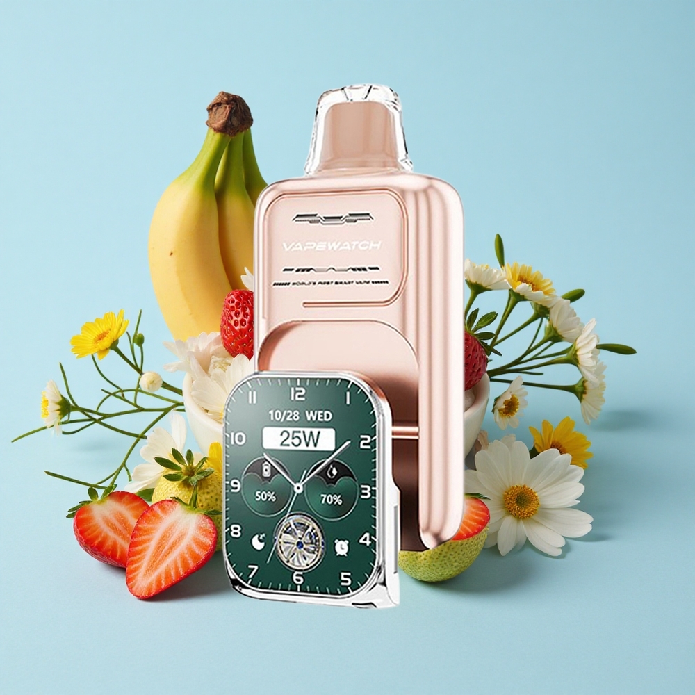 JNR Vape Watch 30000 Pufuri Capsator Disposable Vape Capsuni Banana Romania vape wholesale Dual Mesh Coil