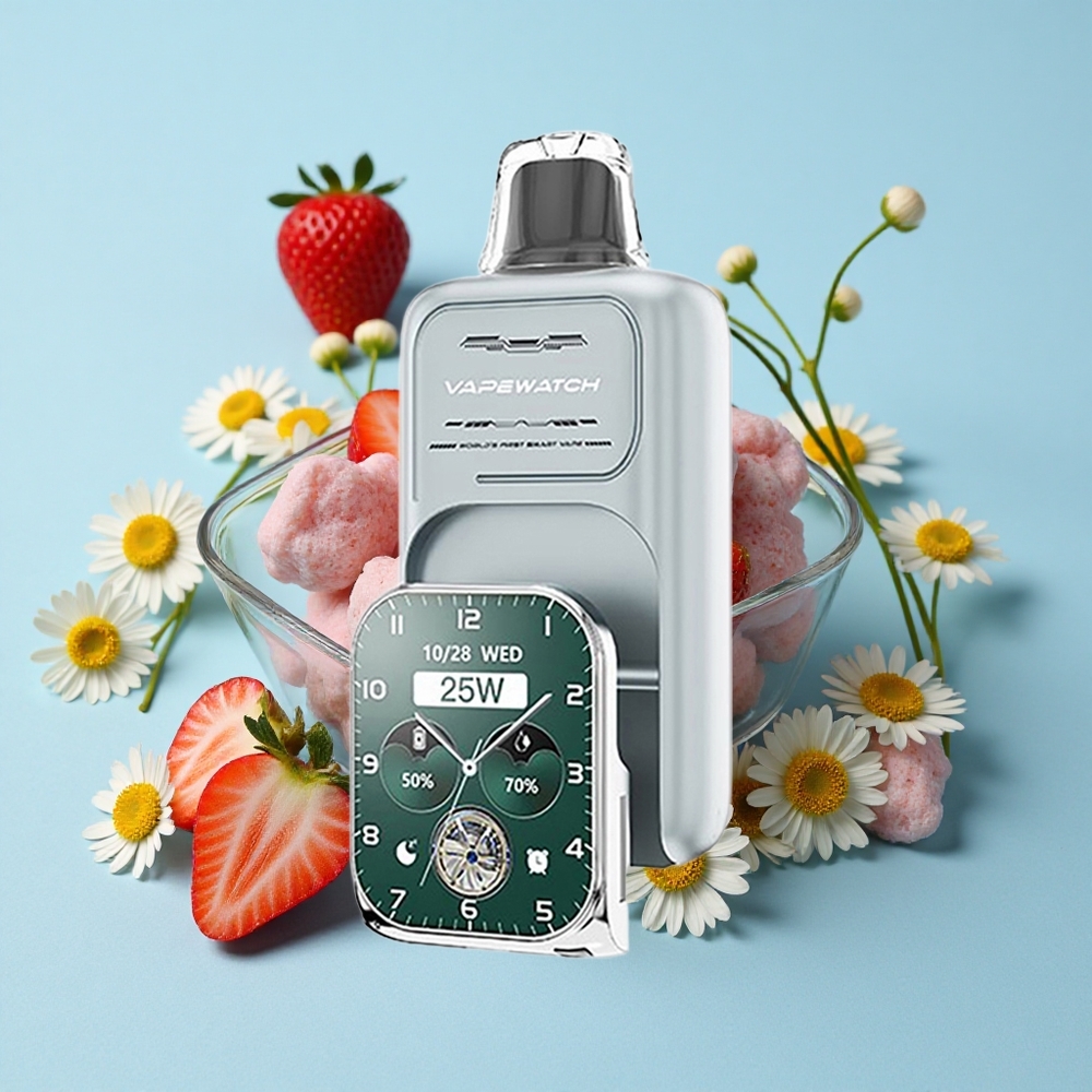 JNR Vape Watch 30000 Pufuri Capsator Disposable Vape Capsuni Gheata Romania vape wholesale Dual Mesh Coil