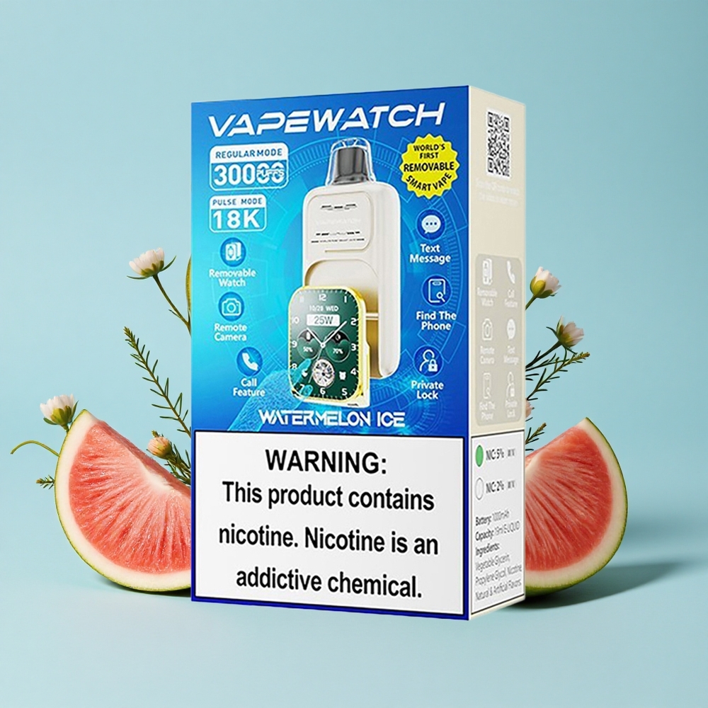 JNR Vape Watch 30000 Pufuri Disposable Vape Pepene Gheata Romania vape wholesale Dual Mesh Coil Type-C