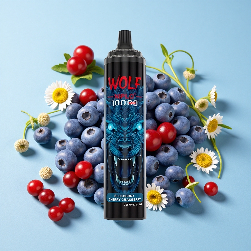 JNR Wolf Niplo 10000 Pufuri Afine Cireșe Coacăze Romania vape wholesale 20ml 0 2 5 Nicotină