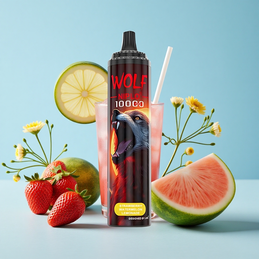 JNR Wolf Niplo 10000 Pufuri Capsuni Pepene Galben Limonada Romania vape wholesale Rezistenta Mesh 10 Ohm
