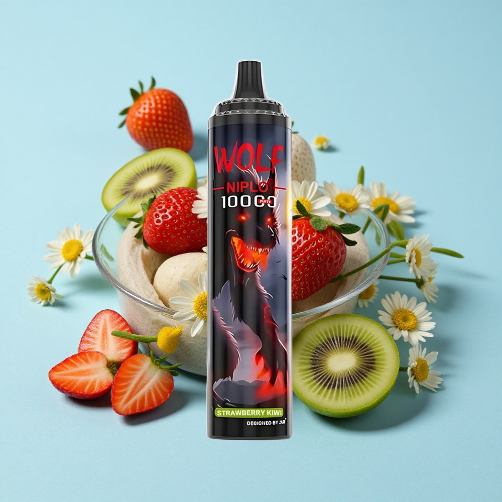 JNR Wolf Niplo 10000 Pufuri Capsuni kiwi Romania vape wholesale 20ml Rezistentă Mesh 10 Ohm