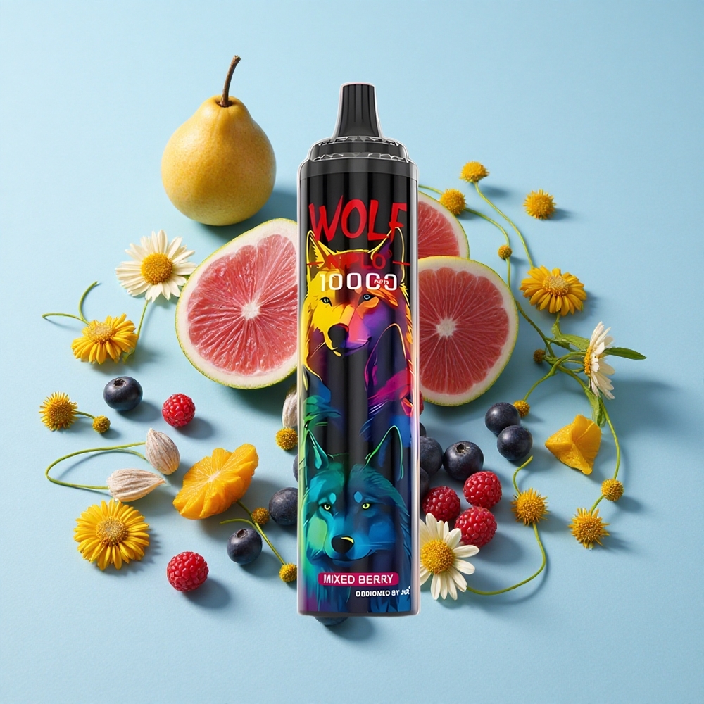 JNR Wolf Niplo 10000 Pufuri Mixed Berry Afine Romania vape wholesale Coil Mesh 10 Ohm