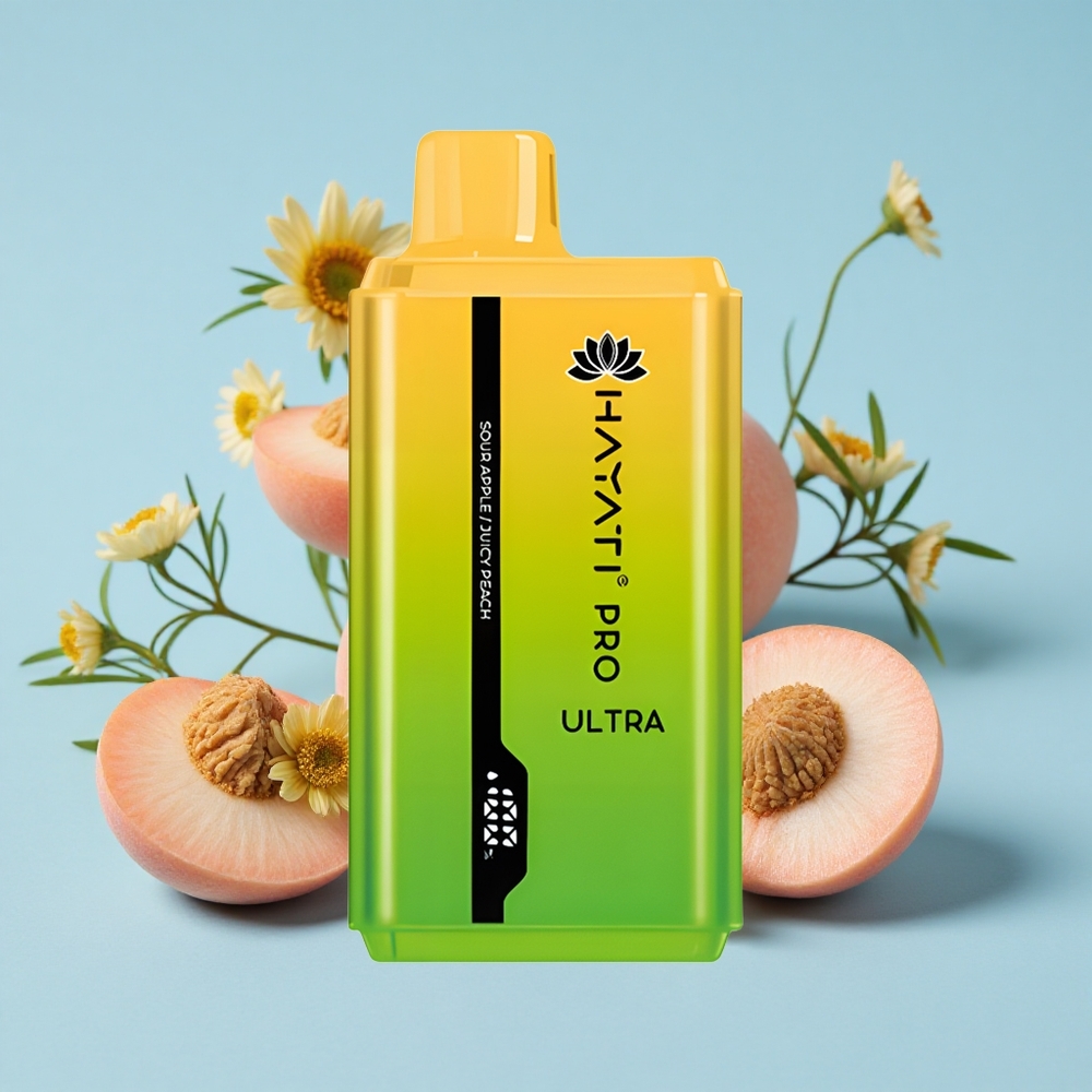 Hayati Pro Ultra 15000 Pufuri Aromă Măr Acru Romania vape wholesale 2 12ml 2% Nicotină