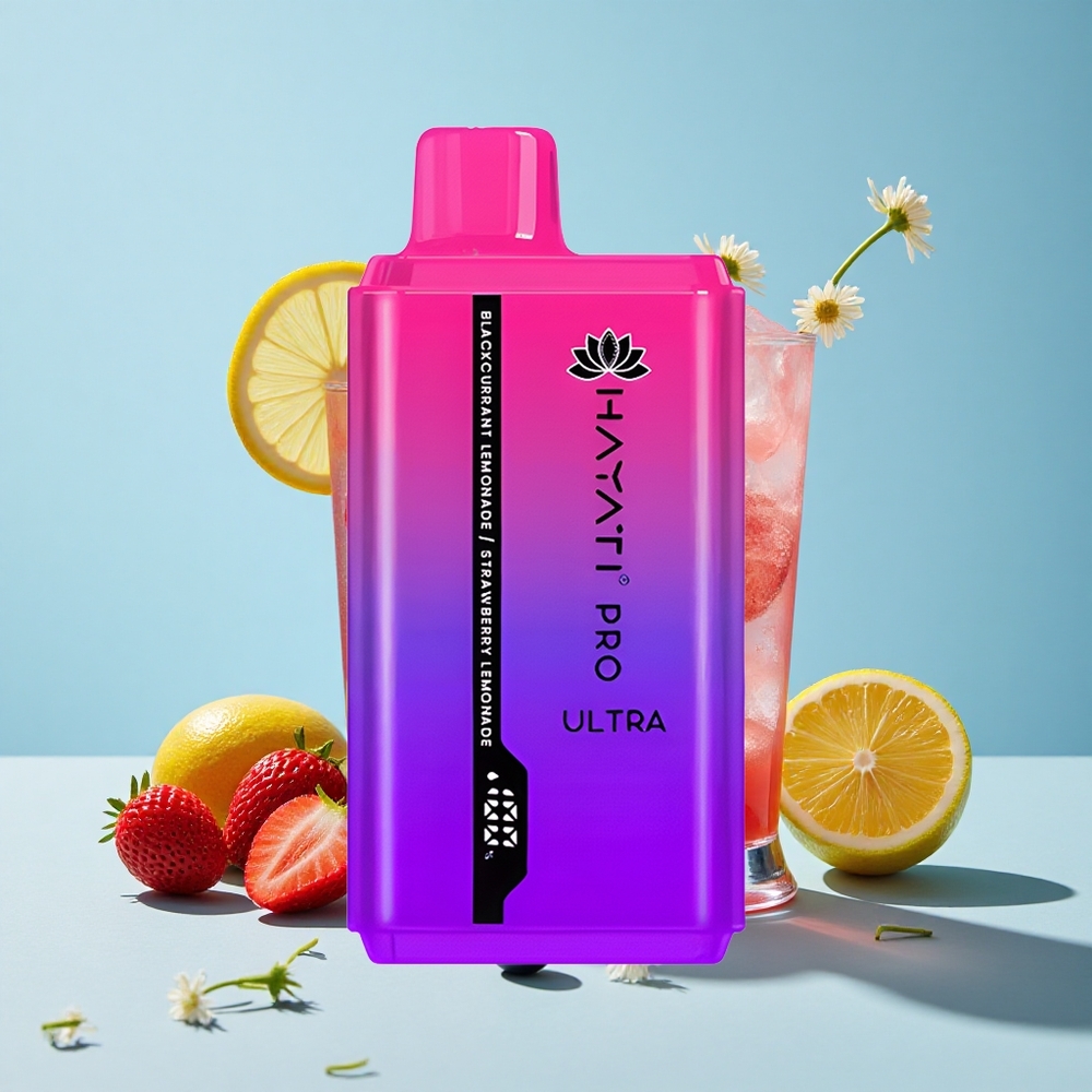 Hayati Pro Ultra 15000 Pufuri Coacăz Limonadă Zmeură Limonadă Romania vape wholesale 2 12ml 2% nicotină