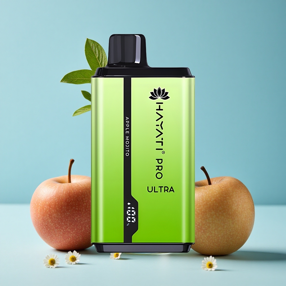 Hayati Pro Ultra 15000 Pufuri Disposable Vape Măcriș Mojito Romania vape wholesale 24ml 2% Nicotină